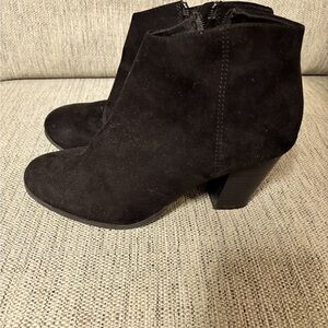 Black Suede Booties